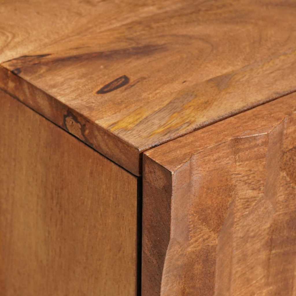 Nachttisch Braun 40 x 33,5 x 46 cm Massivholz Mango