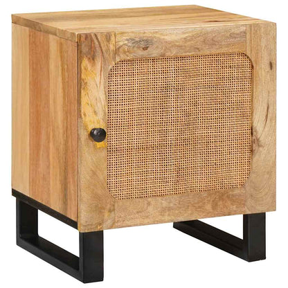 Nachttisch Natur 40 x 33,5 x 46 cm Massivholz Mango
