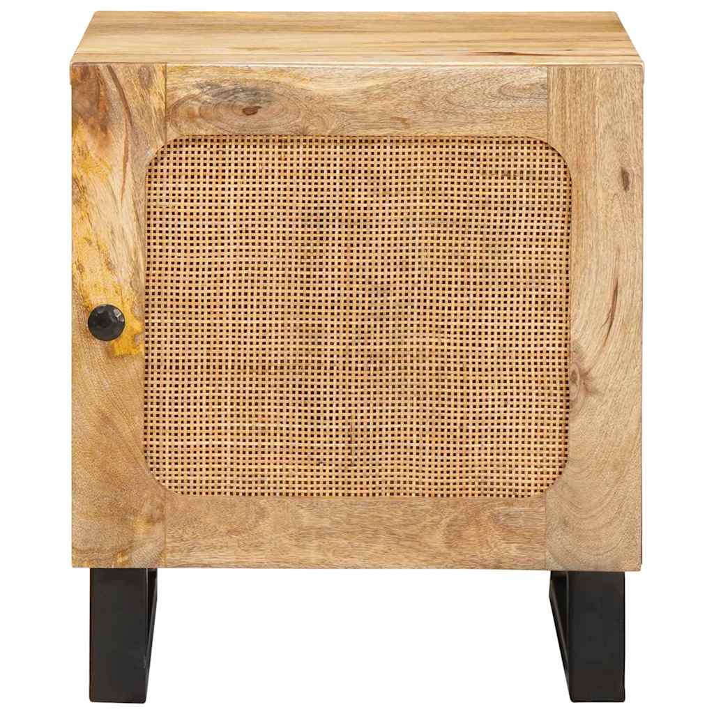 Nachttisch Natur 40 x 33,5 x 46 cm Massivholz Mango