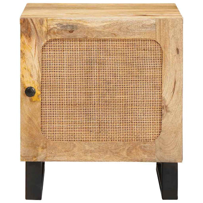 Nachttisch Natur 40 x 33,5 x 46 cm Massivholz Mango
