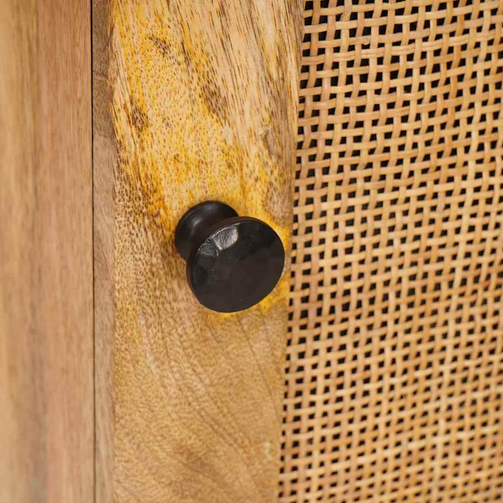 Nachttisch Natur 40 x 33,5 x 46 cm Massivholz Mango