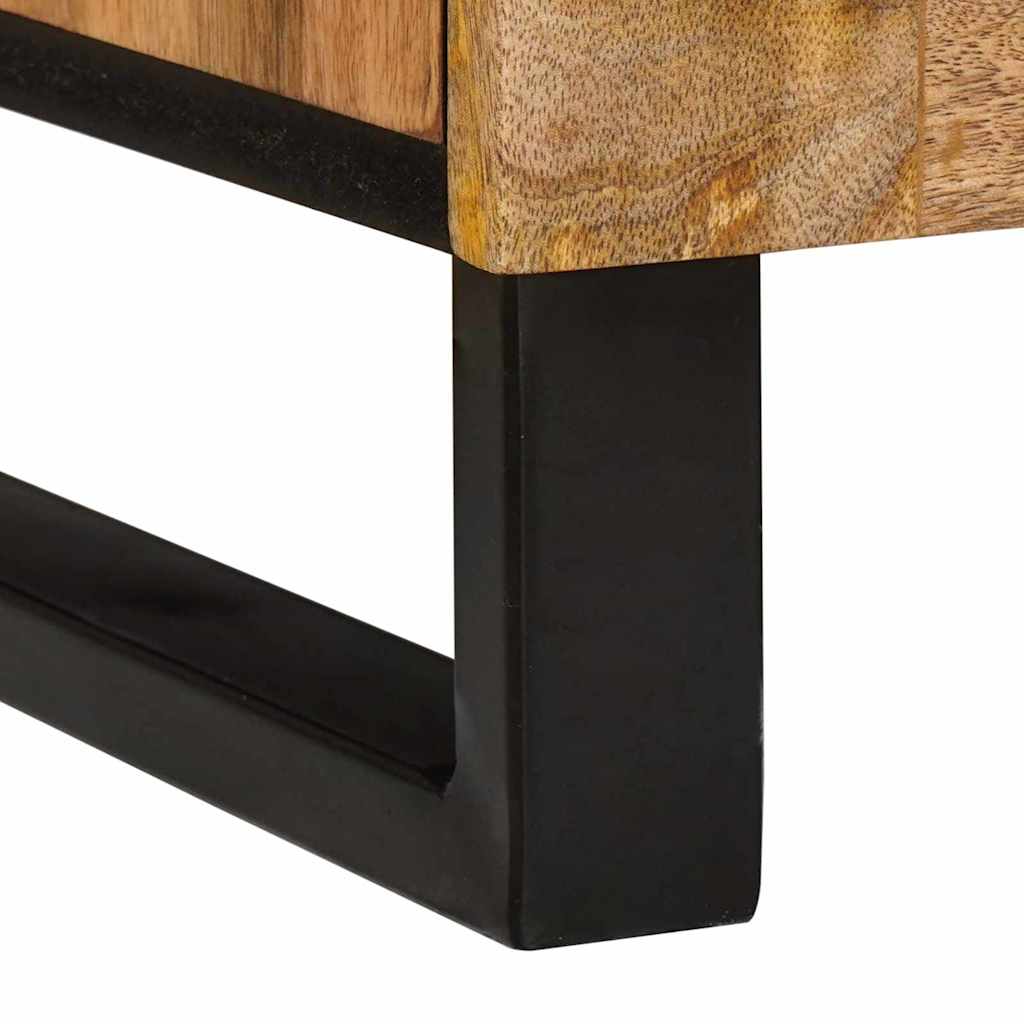 Nachttisch Natur 40 x 33,5 x 46 cm Massivholz Mango