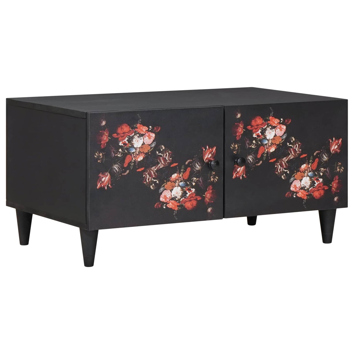 Couchtisch Mehrfarbig 80 x 50 x 40 cm Massivholz Mango