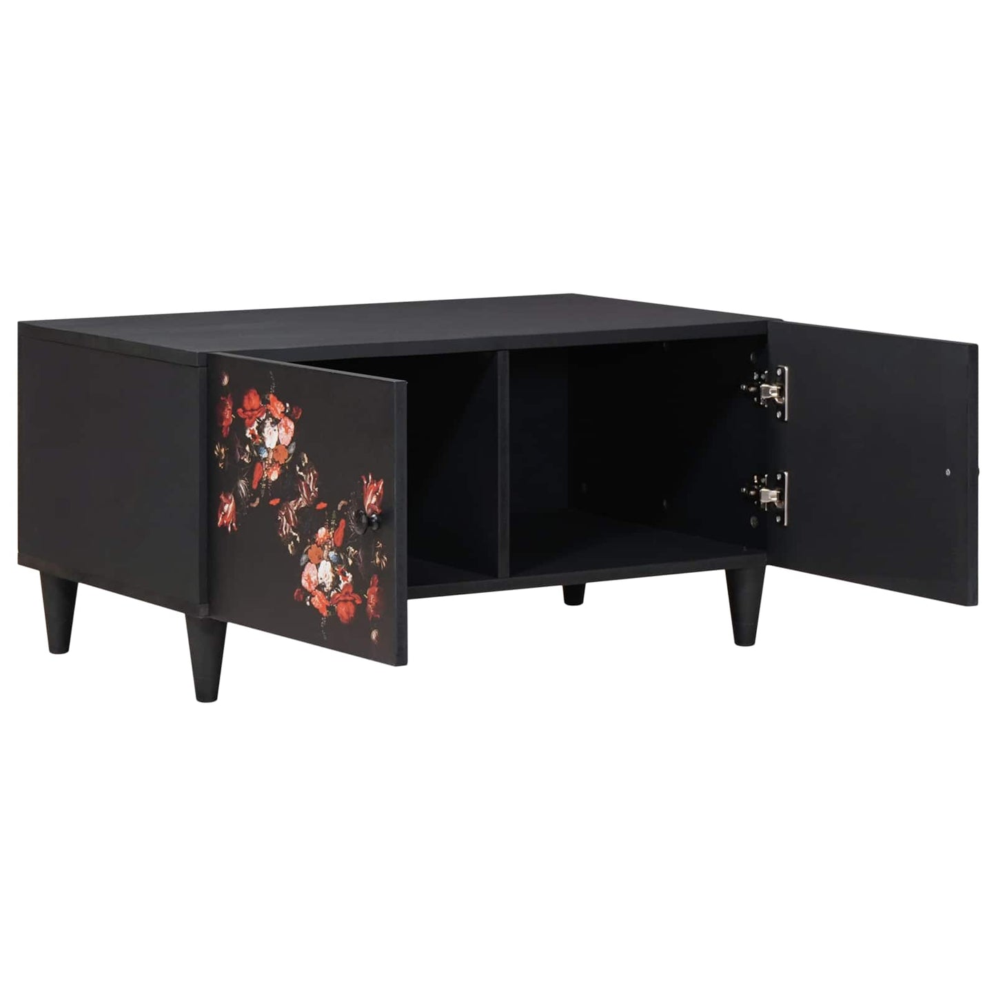 Couchtisch Mehrfarbig 80 x 50 x 40 cm Massivholz Mango