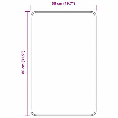 Rutschfeste Badmatte Grün 50 x 80 cm PP