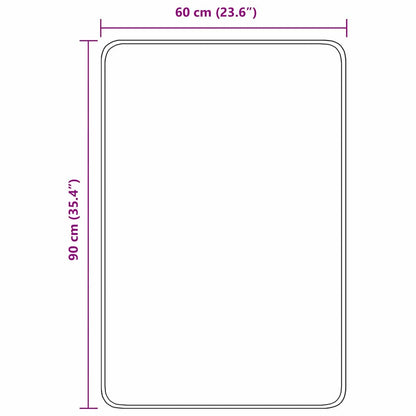 Rutschfeste Badmatte Türkis 60 x 90 cm PP