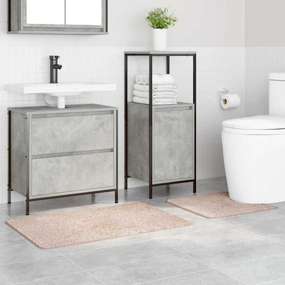 Anti-Rutsch Badematten-Set 2 pcs Creme PP