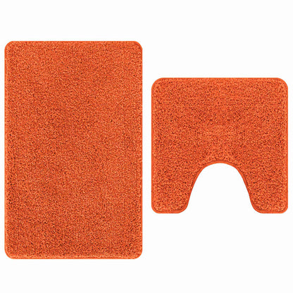 Anti-Rutsch Badematten-Set 2 pcs Orange PP