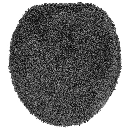 Anti-Rutsch Badematten-Set 3 pcs Dunkelgrau PP