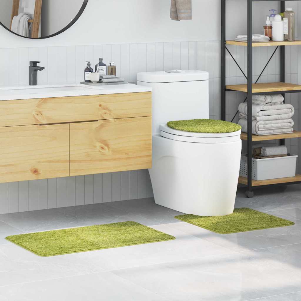 Anti-Rutsch Badematten-Set 3 pcs Grün PP