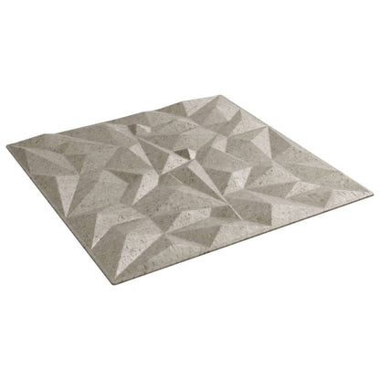 Wandpaneele 12 Stk. Beton 50x50 cm XPS 3 m² Amethyst
