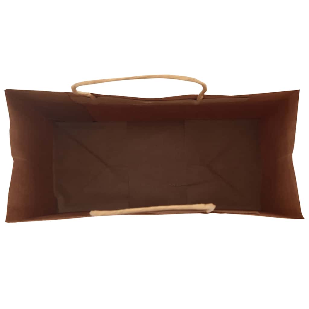 Papiertragetaschen 250 Stk. mit Henkeln Schwarz 18x8x22 cm