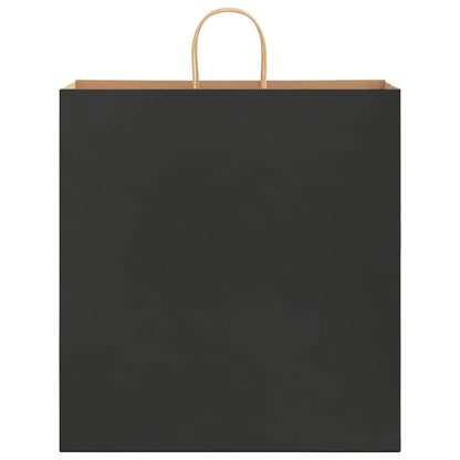 Papiertragetaschen 250 Stk. mit Henkeln Schwarz 45x17x48 cm