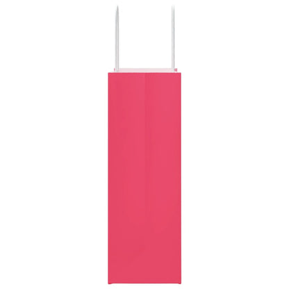 Papiertragetaschen 250 Stk. mit Henkeln Rosa 21x11x31 cm