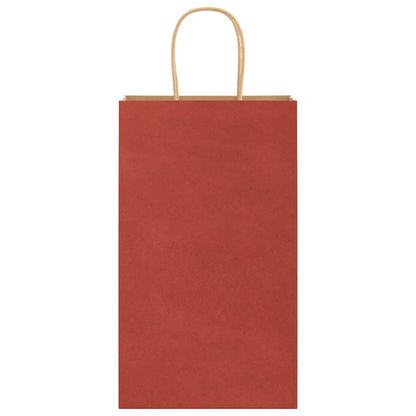 Papiertragetaschen 250 Stk. mit Henkeln Rot 21x11x36 cm
