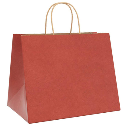 Papiertragetaschen 250 Stk. mit Henkeln Rot 32x22x24 cm