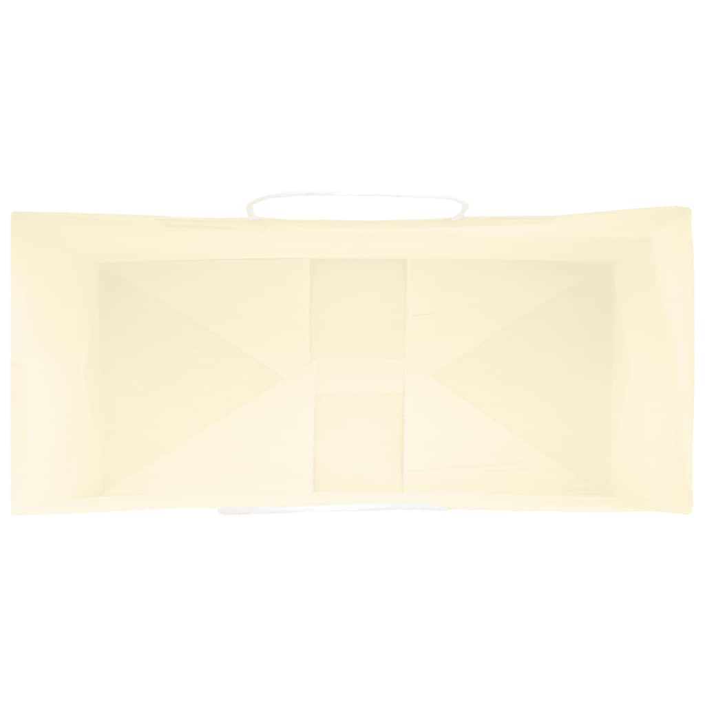 Papiertragetaschen 250 Stk. mit Henkeln Gelb 26x12x35 cm