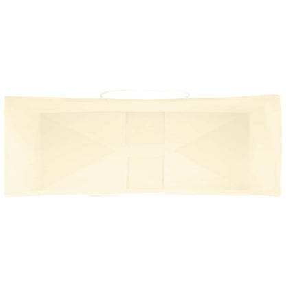 Papiertragetaschen 250 Stk. mit Henkeln Gelb 45x17x48 cm