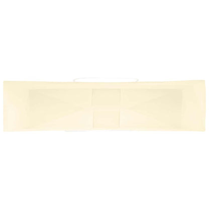 Papiertragetaschen 250 Stk. mit Henkeln Gelb 54x15x49 cm