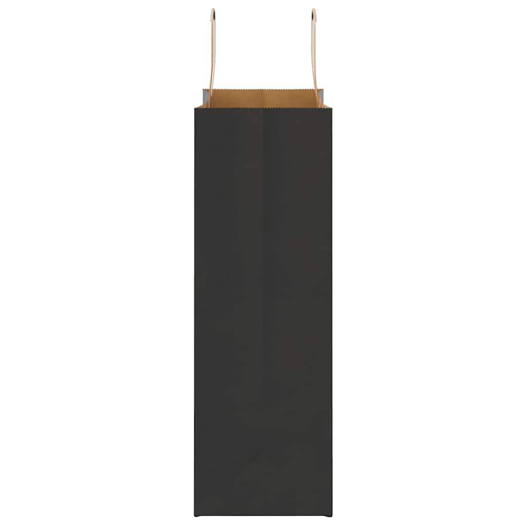 Papiertragetaschen 250 Stk. mit Henkeln Schwarz 26x12x35 cm