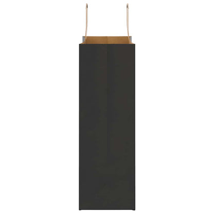 Papiertragetaschen 250 Stk. mit Henkeln Schwarz 26x12x35 cm