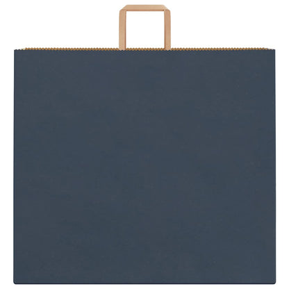 Papiertragetaschen 250 Stk. mit Henkeln Blau 54x15x49 cm