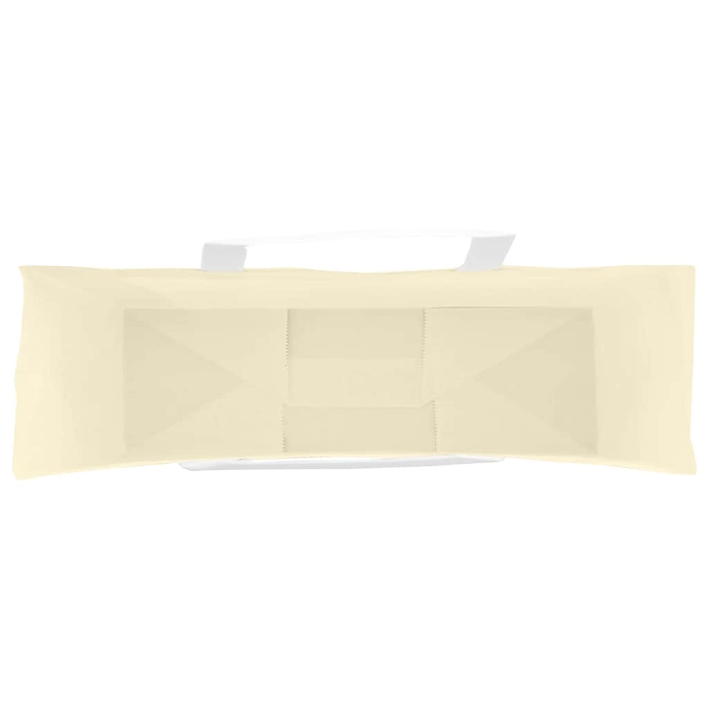 Papiertragetaschen 250 Stk. mit Henkeln Gelb 54x15x49 cm