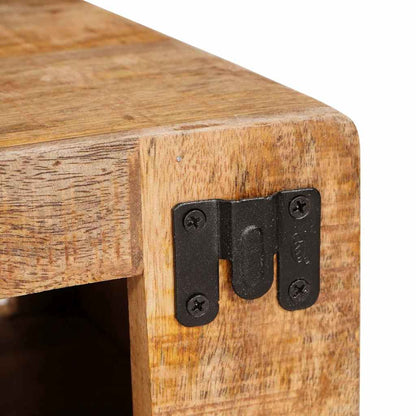 Weinregal Wandmontiert Braun 44 x 30 x 35 cm Massivholz Mango