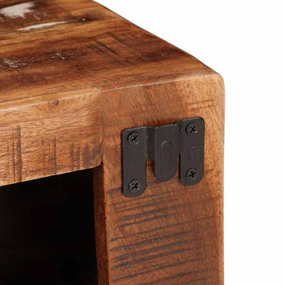 Weinregal Braun 44 x 30 x 35 cm Massives recyceltes Holz