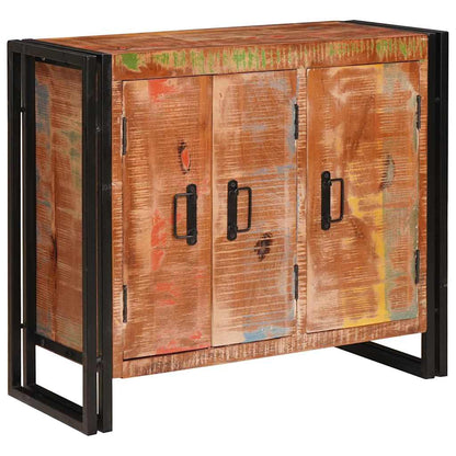 Sideboard mit Türen Braun Massives recyceltes Holz und Metall