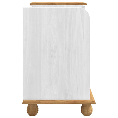 Sitzbank mit Stauraum mit Speicher ASKIM Weiß 100 x 39 x 62 cm