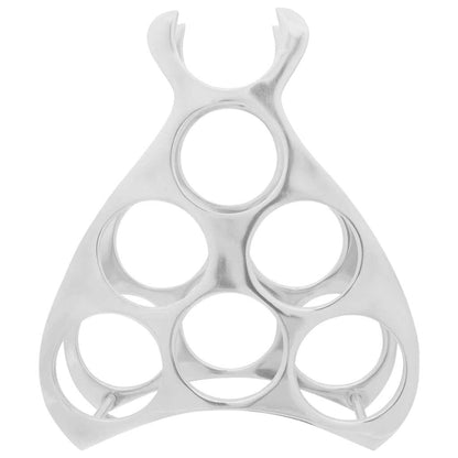 Weinregal Silber 38 x 33 x 13 cm Aluminium