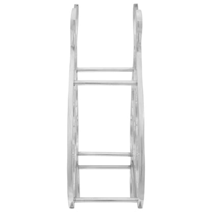 Weinregal Silber 38 x 33 x 13 cm Aluminium