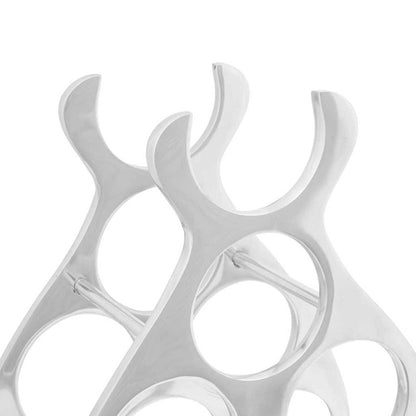 Weinregal Silber 38 x 33 x 13 cm Aluminium