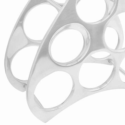 Weinregal Silber 38 x 33 x 13 cm Aluminium