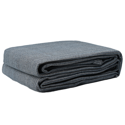 Zeltteppich Blau und Grau 200 x 250 cm Polyethylen