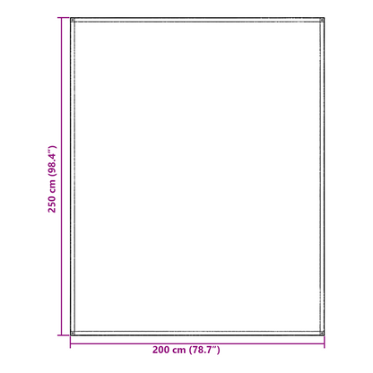 Zeltteppich Blau und Grau 200 x 250 cm Polyethylen