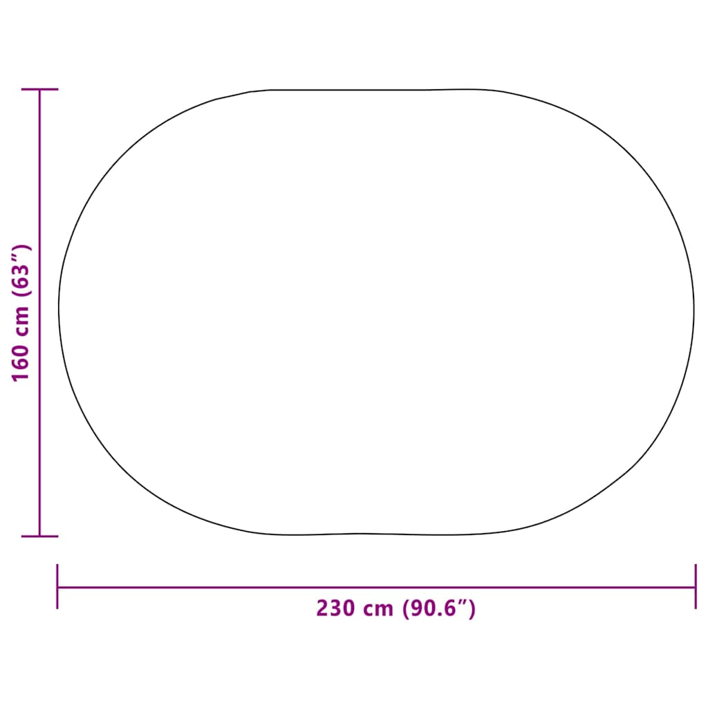 Teppich ZIZUR Braun 230 x 160 cm Polypropylen