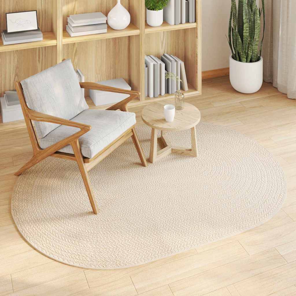 Teppich ZIZUR Creme 170 x 120 cm Polypropylen