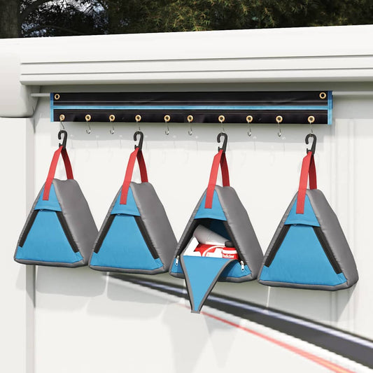 Aufbewahrungstasche 4 pcs Grau und Blau 24 x 16 x 24 cm Oxford