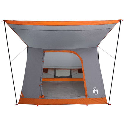 Campingzelt mit Dach Grau und Orange 223 x 163 x 130 cm Taft