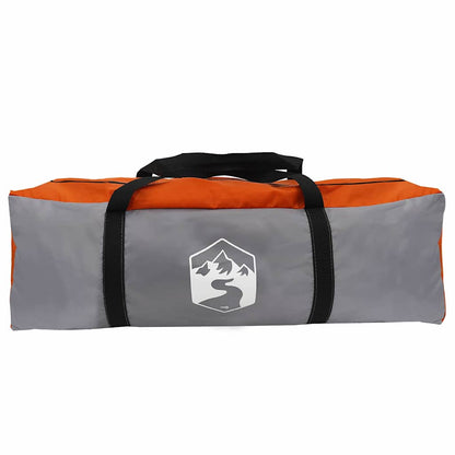 Campingzelt mit Dach Grau und Orange 223 x 163 x 130 cm Taft