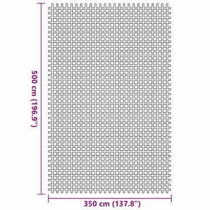 Zeltteppich Anthrazit 500 x 350 cm Polyester