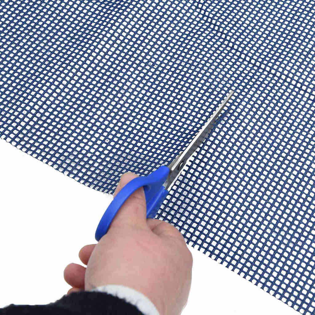 Zeltteppich Blau 250 x 250 cm Polyester