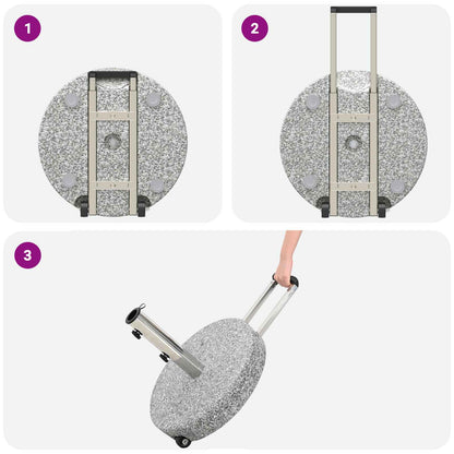 Sonnenschirmständer Grau Ø 45 x 37,5 cm Granit