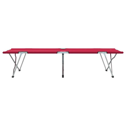 Klapp Schlafbett fürs Camping Rot 194 x 62.5 x 42.5 cm