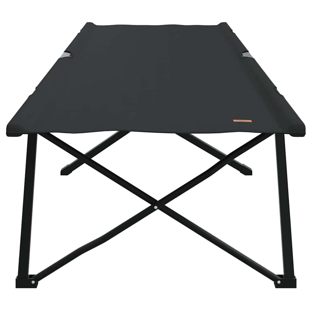 Klapp Schlafbett fürs Camping Schwarz 206 x 76 x 74 cm