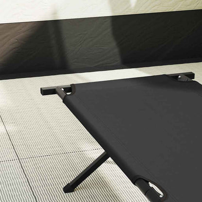 Klapp Schlafbett fürs Camping Schwarz 193 x 69 x 45 cm