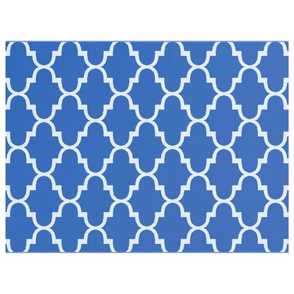 Outdoor-Teppich ARAKIL Blau und Weiß 400 x 300 cm