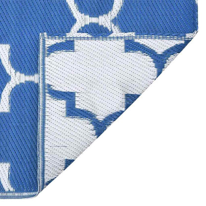 Outdoor-Teppich ARAKIL Blau und Weiß 400 x 300 cm